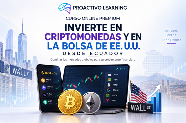 Invierte en Criptomonedas y en la Bolsa de EE. UU. desde Ecuador