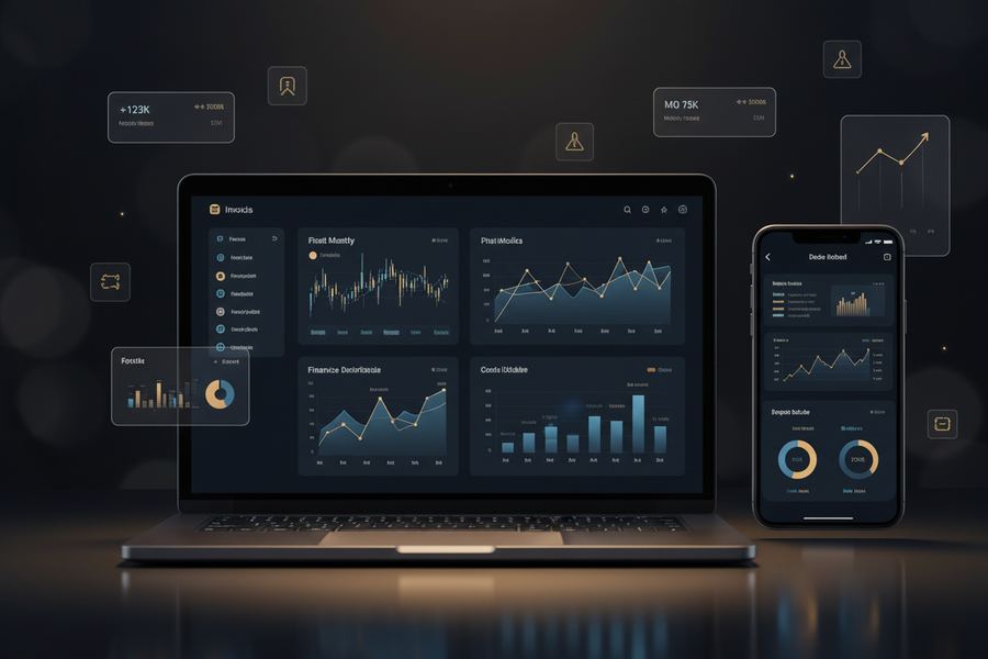 Premium Fintech Hero - Close Up